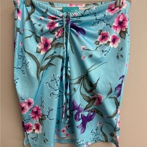 dELiA*s Blue and Pink Floral skirt Y2K m/L